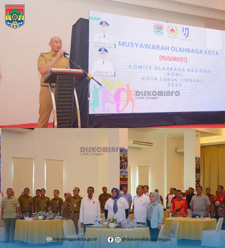 Wali Kota Lubuk Linggau Hadiri MUSORKOT KONI, Dukung Penuh Pembinaan Atlet Lokal