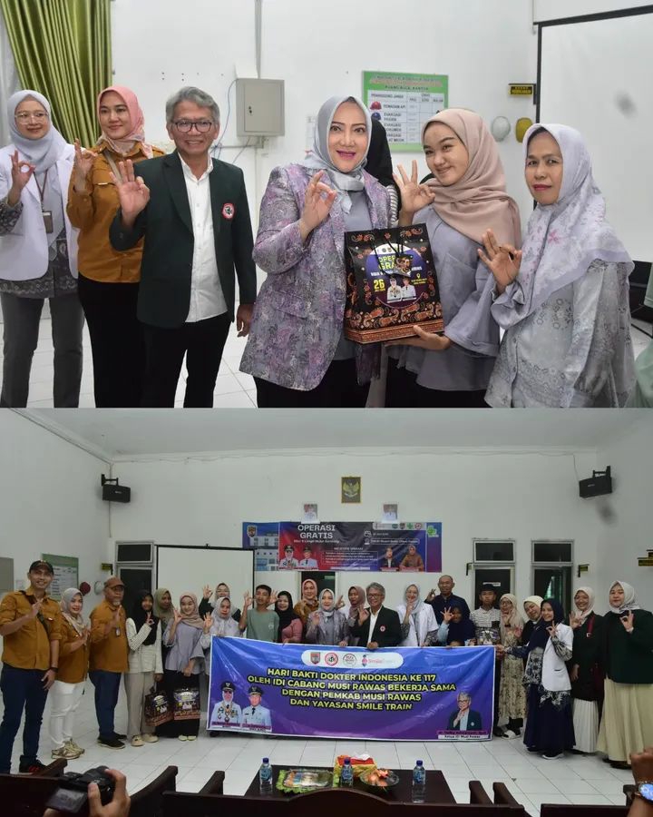 Bupati Ratna Machmud Tinjau Operasi Gratis Bibir Sumbing di RSUD Muara Beliti