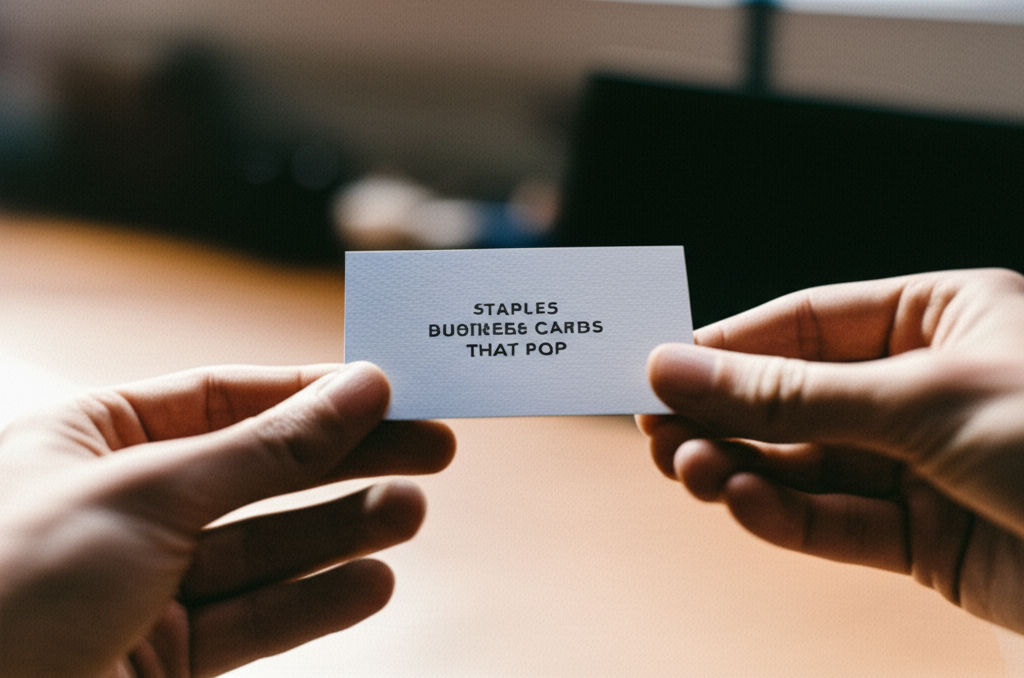 Make your Staples business cards pop! Learn to design memorable cards that leave a lasting impression & act as a powerful ambassador for your brand.