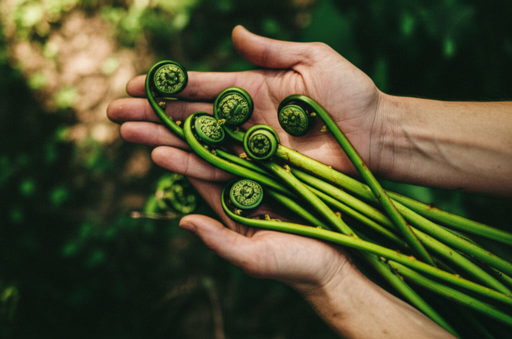 Discover the surprising health benefits of fiddlehead ferns! These spring greens are a nutritional powerhouse packed with vitamins, minerals, & antioxidants.