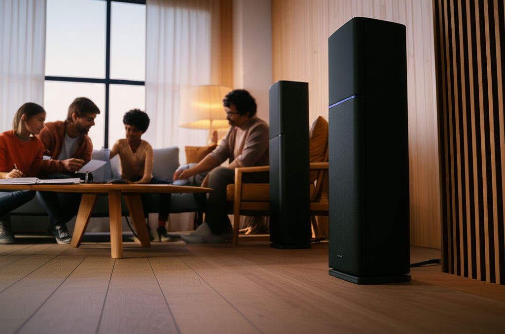 Experience premium home entertainment with Bose Lifestyle V35. Enjoy immersive sound, simplified setup (Unify), and tailored audio (ADAPTiQ).