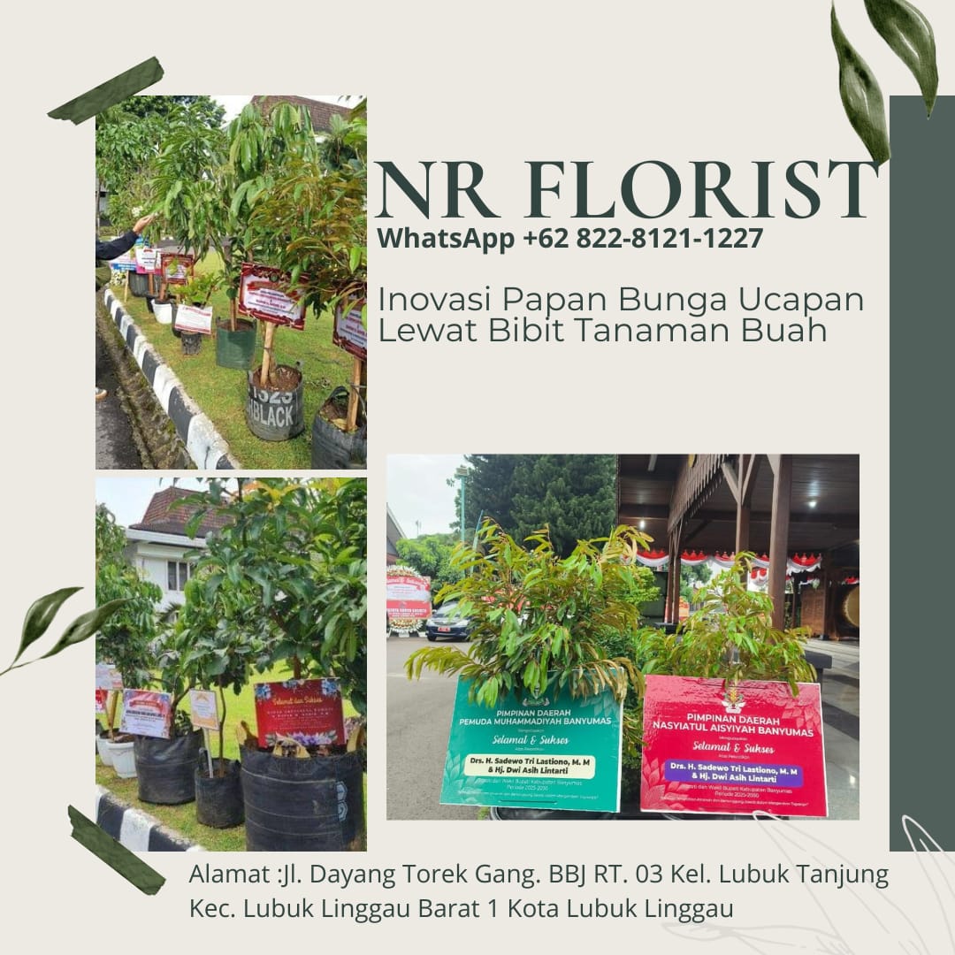 Inovasi Baru, NR Florist Linggau Sediakan Ucapan Lewat Bibit Tanaman Buah