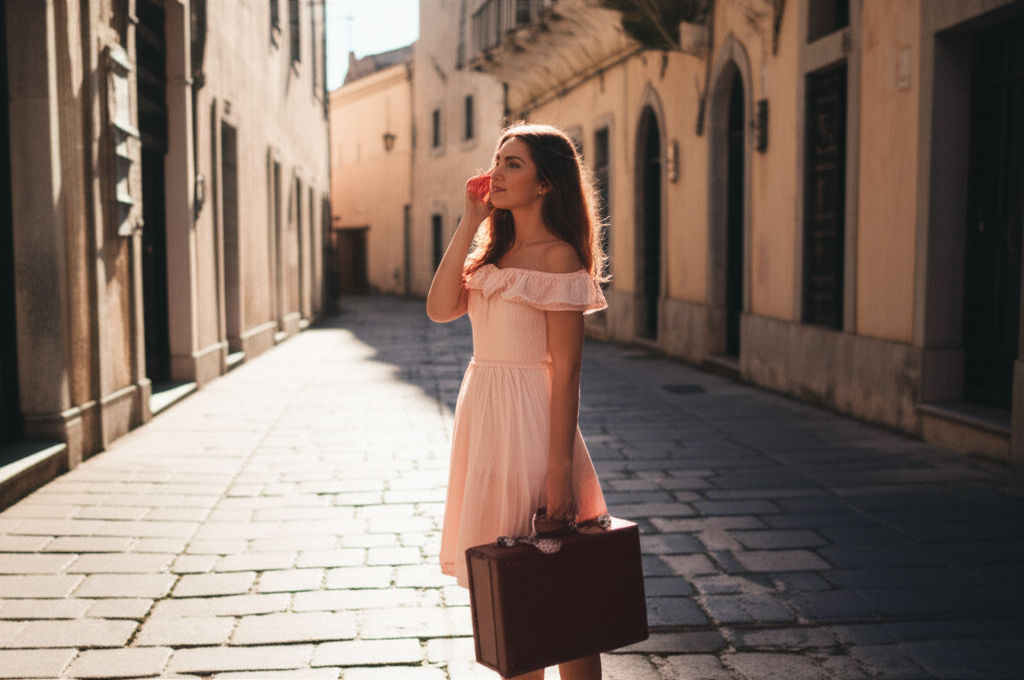 Unlock effortless travel style! The light pink off shoulder dress offers unmatched comfort, versatility, and chic looks for every adventure.