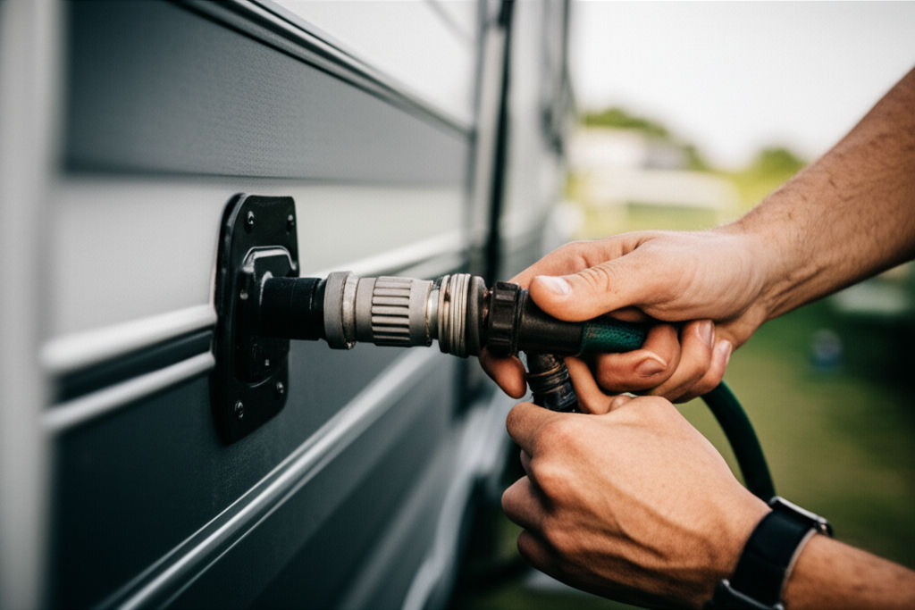 Safeguard your RV's plumbing! Learn why a travel trailer water pressure regulator is essential to prevent costly damage from high campground pressure.