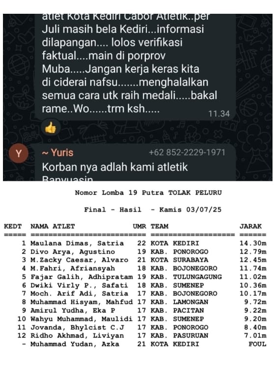 Sportifitas Porprov Sumsel XV Tercoreng oleh Banyak Atlet Luar