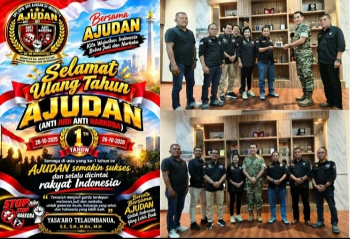 DPP Anti Judi Anti Narkoba Silaturahmi ke Kodim 0201 Medan, Perkuat Sinergi Berantas Judi dan Narkoba